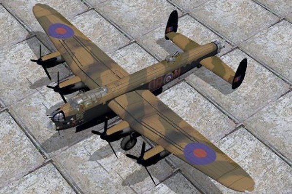 avro lancaster bomber 3d max - Avro Lancaster B1 by pbratt